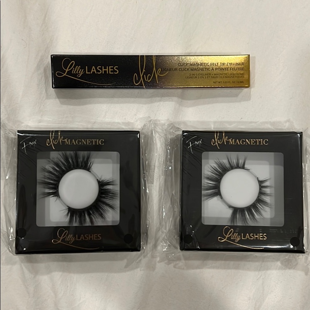 Lilly Lashes Click Magnetic Faux Mink Lashes&Liner